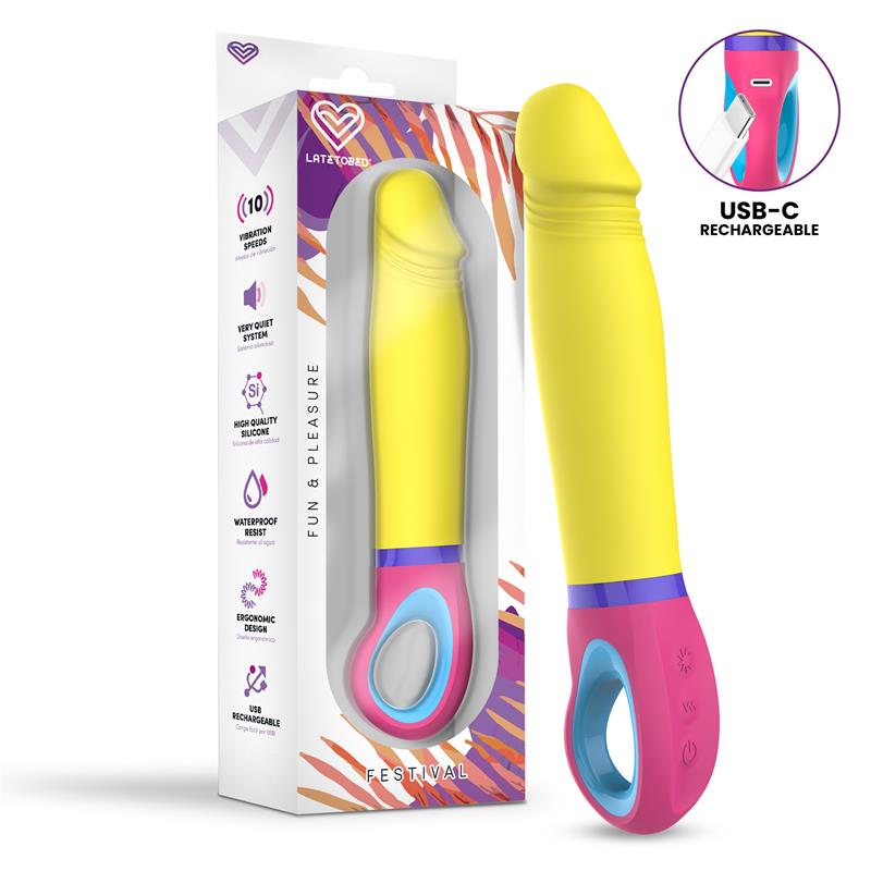 Vibrador Lumix de FESTIVAL con 10 funciones y USB-C