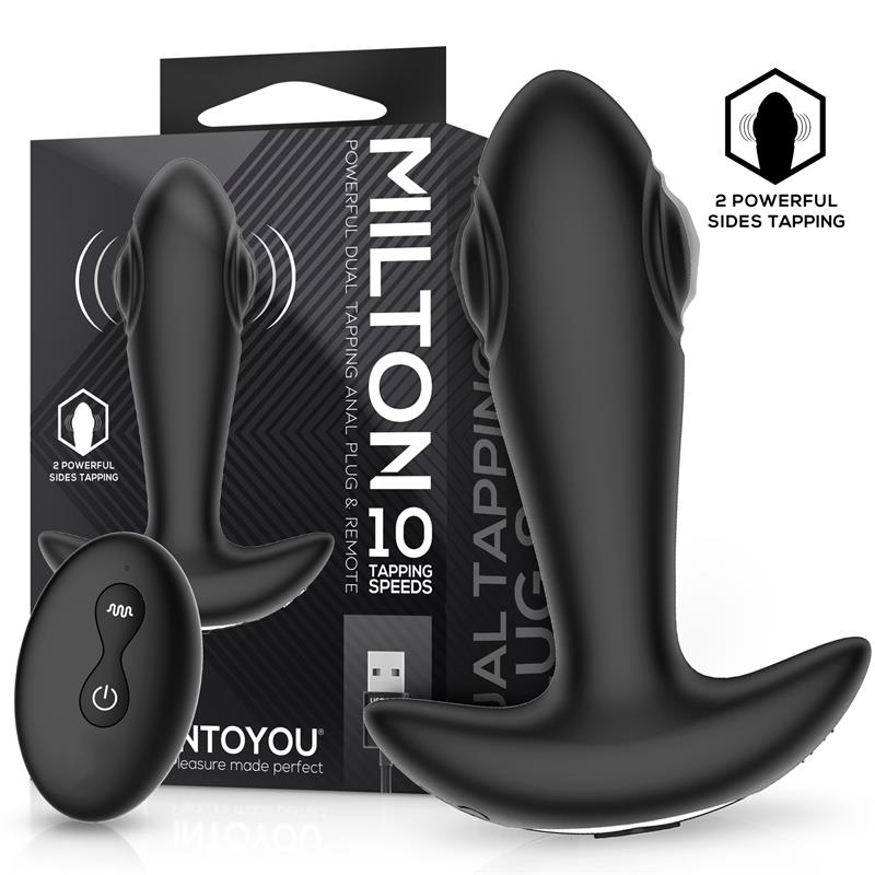 Plug anal Milton INTOYOU con doble tapping y mando