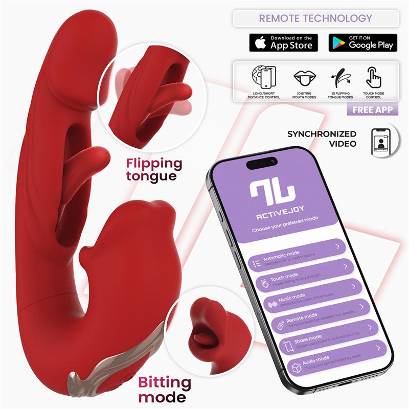 Vibrador INTOYOU Mouty con flipping y 10 mordisqueos