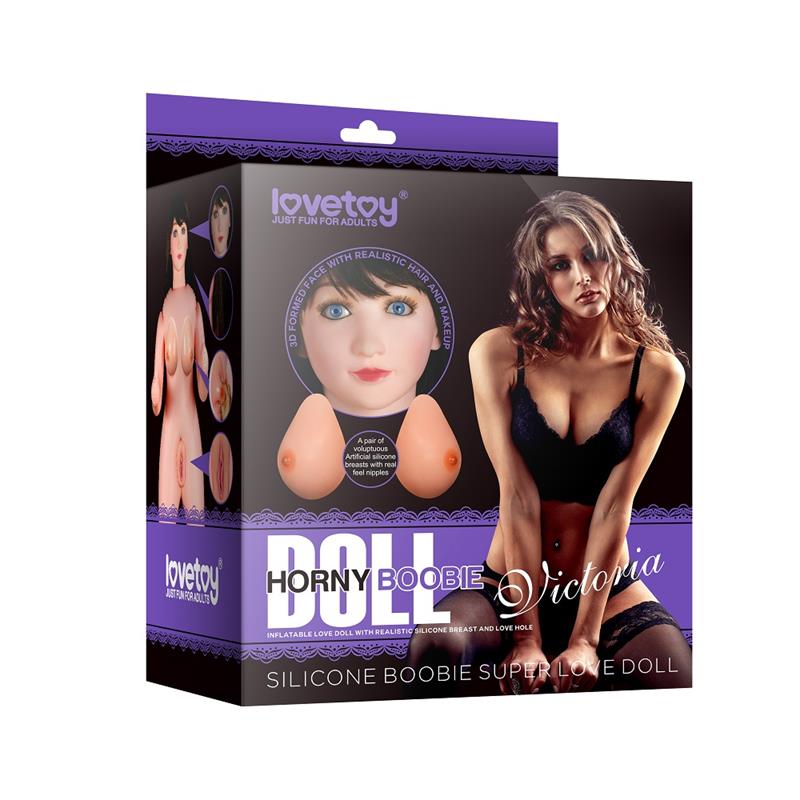 Muñeca hinchable LOVETOY con pechos de silicona realista