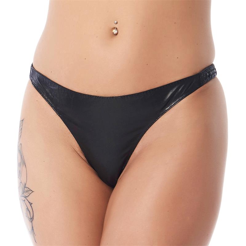 Tanga de cuero BONDAGE PLAY, estilo fetish y bondage