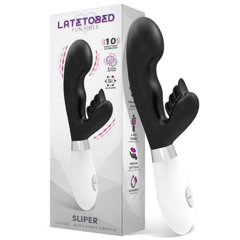 Vibrador rabbit Sliper de LATETOBED con doble motor