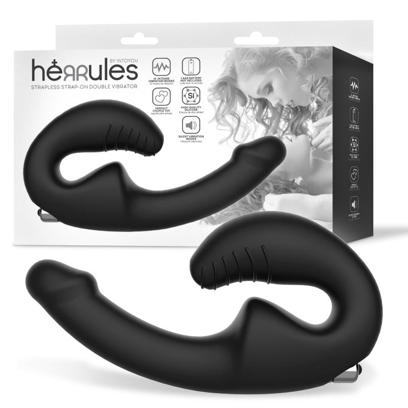Strap-on vibrador doble sin arnés Intoyou, 10 modos