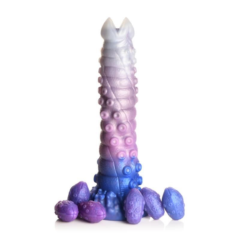 Dildo Ovipositor con 6 Huevos de Silicona · Creature Cocks