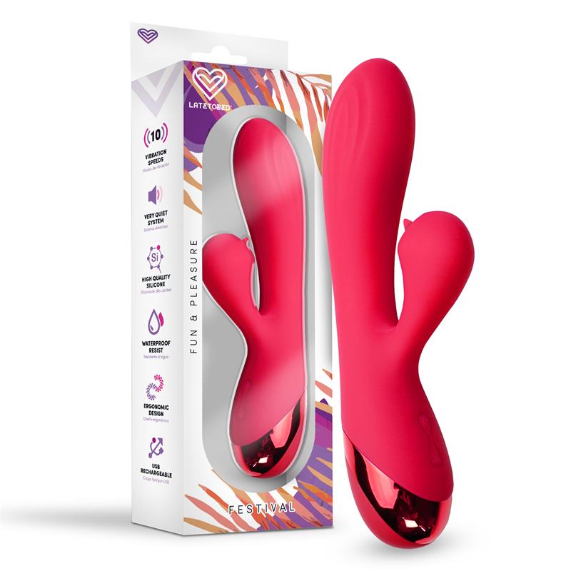 Vibrador rabbit Festival Turna con 10 modos de vibración