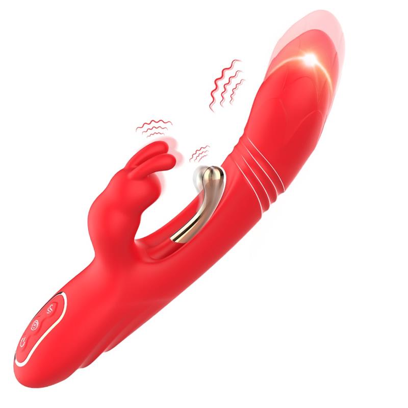 Vibrador Rabbit Urban Sky Silicona con estimulación triple