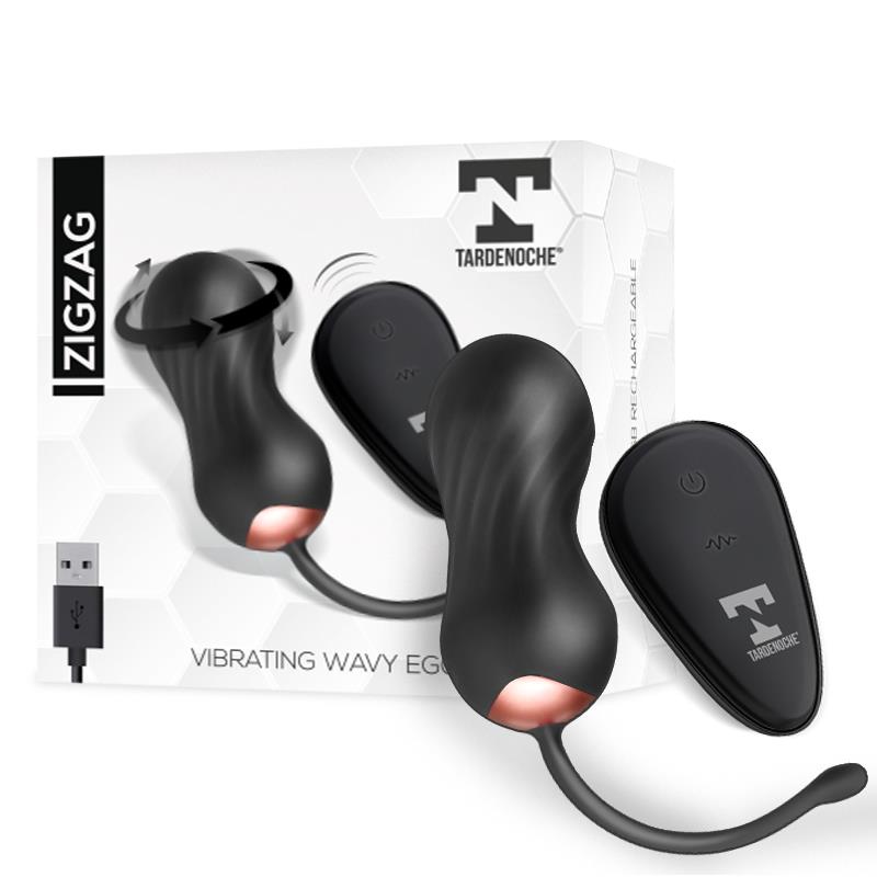 Huevo vibrador Zigzag con control remoto TARDENOCHE